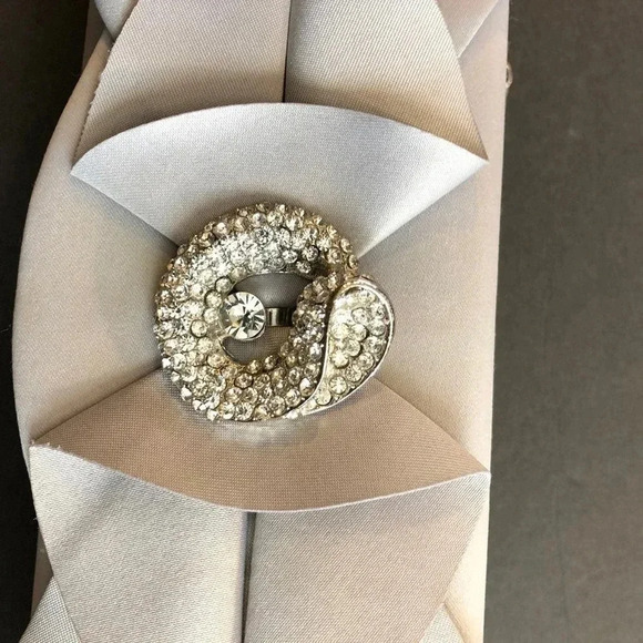 VTG Y2K Lulu Townsend Silver Gray Formal Purse Crossbody bag Special Occasion - Picture 5 of 7